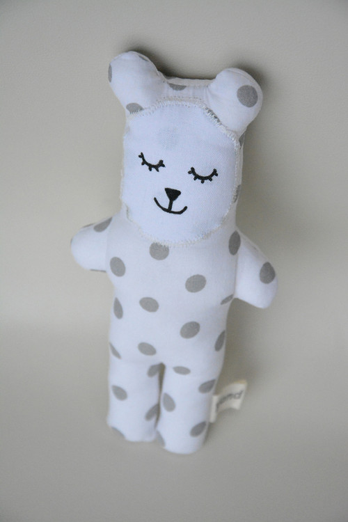 Midi Bubu Bear white, dots — foto 1