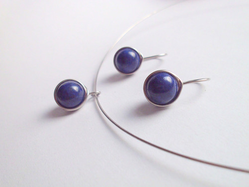 Set Laspis Lazuli (Lazurit) — foto 1