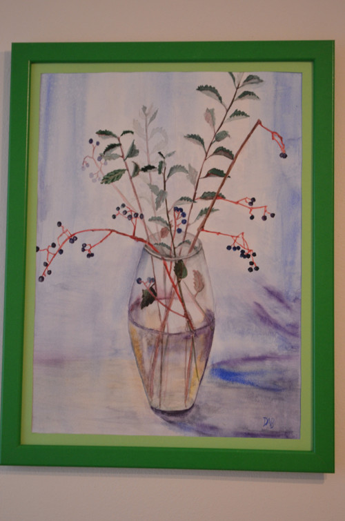 Pozdní kytice 30x40 cm