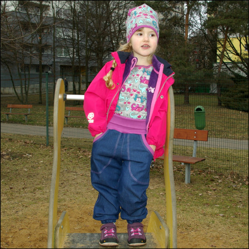 Jeansové kalhoty s bambusem — foto 1
