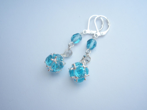 Rhinestone, stříbrné - náušnice — foto 1