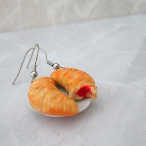 Náušnice croissanty