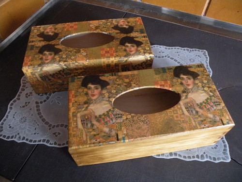 Klimt - krabička na kapesníky — foto 1