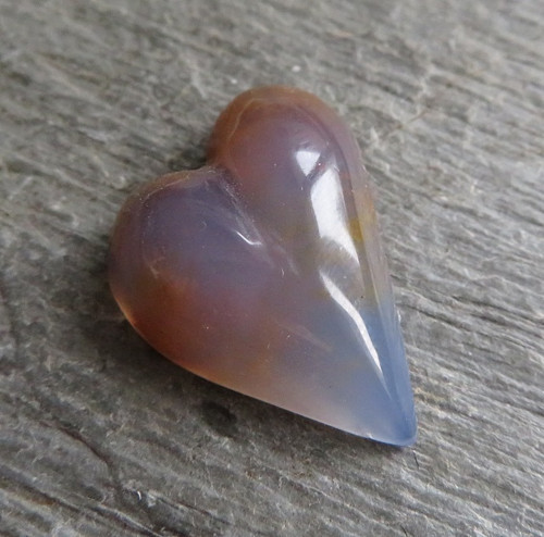 Modrý chalcedon Namibie, srdíčko č.4 — foto 1