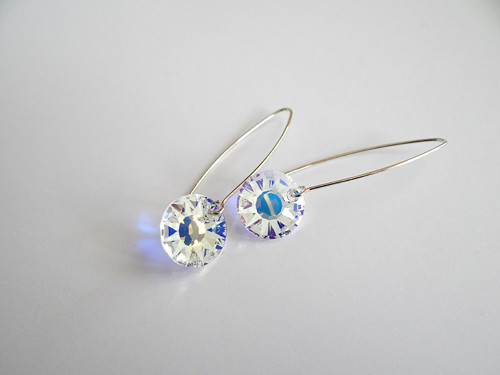 Náušnice - SUN Swarovski (Ag925) — foto 1