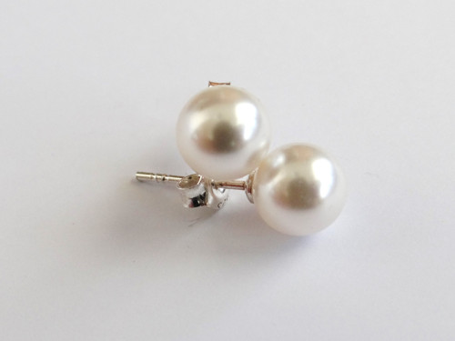 Náušnice - WHITE Swarovski — foto 1