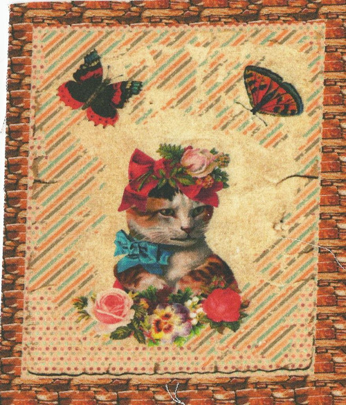 Bavlněná látka - panel 9,5 x 11,5 cm — foto 1