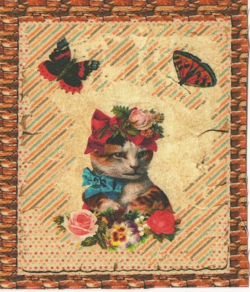 Bavlněná látka - panel 9,5 x 11,5 cm — foto 1
