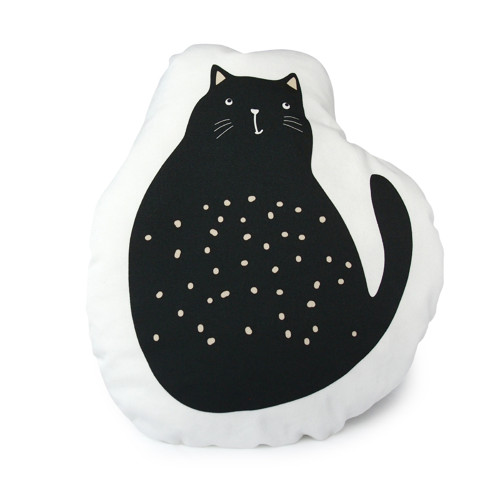 KOČKA / černá / polštářek — foto 1