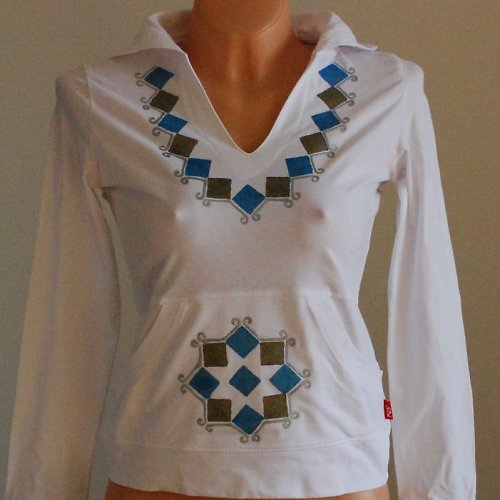 Elegant - malovaná mikina — foto 1
