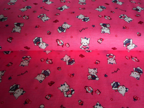 Bavlněný úplet - kočičky - 64 cm — foto 1