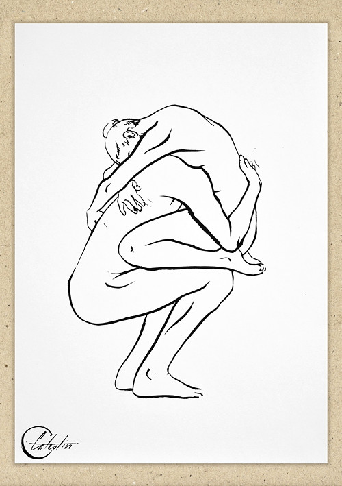 Schoulení (malba linkou) — foto 1