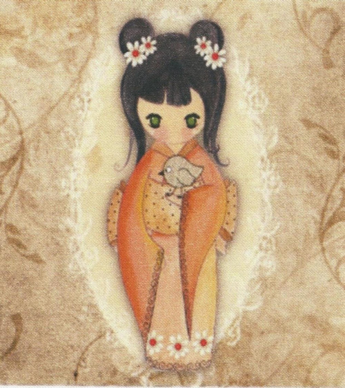 Bavlněná látka - panel 13 x 14,5 cm