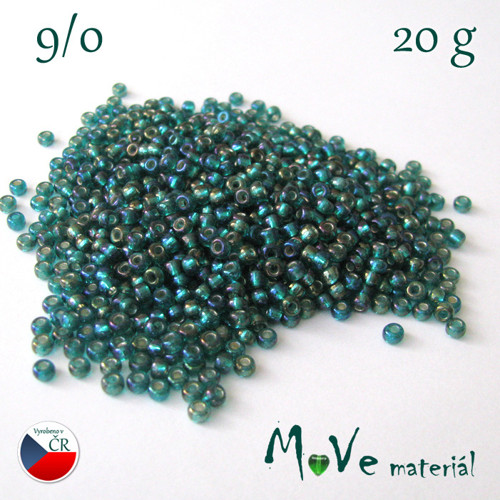 Český rokajl 9/0, 20g, měňavý — foto 1