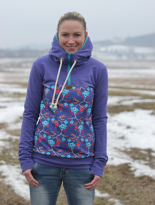 Fialová mikina — foto 1