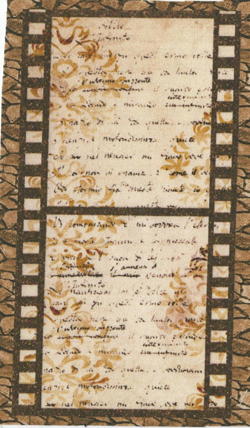 Bavlněná látka - panel 9,5 x 18 cm — foto 1