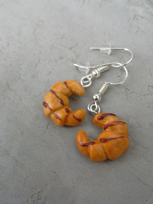 Croissanty do oušek handmade náušnice — foto 1