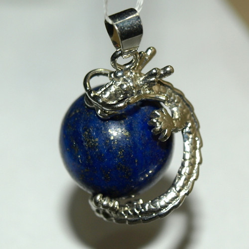 Drak s kuličkou Lapis lazuli - 17 mm — foto 1
