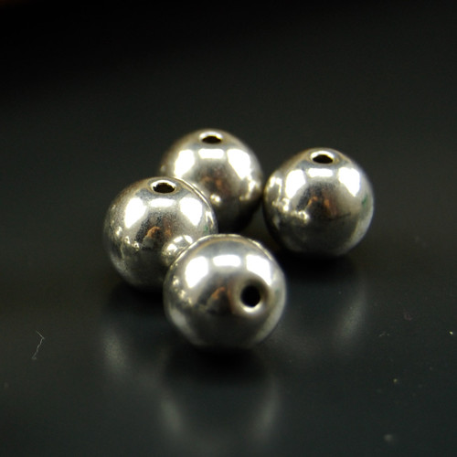 Kovové stříbrné korálky 10mm KS3
