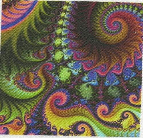 Bavlněná látka - panel 10 x 10 cm