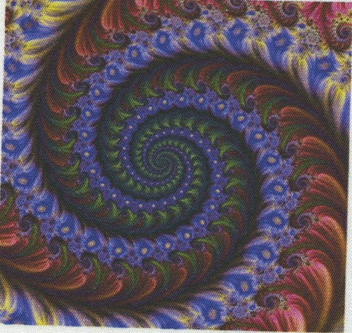 Bavlněná látka - panel 10 x 10 cm