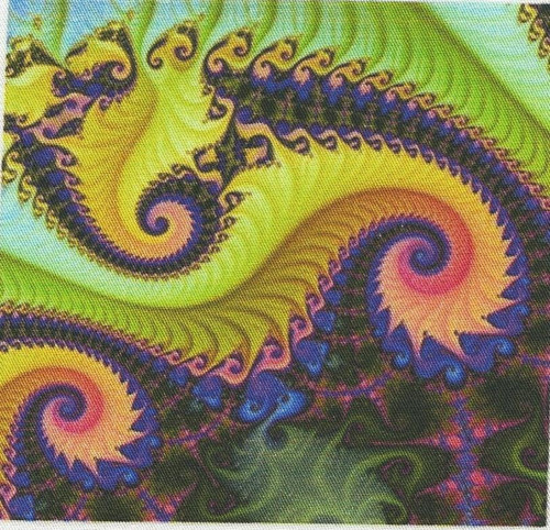Bavlněná látka - panel 10 x 10 cm