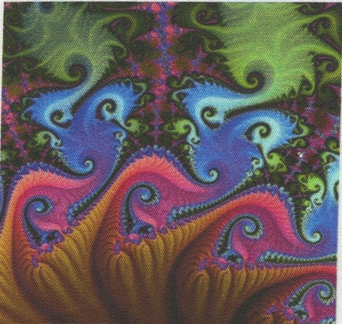 Bavlněná látka - panel 10 x 10 cm