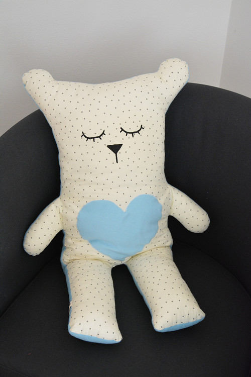 Maxi Bubu Bear dots, blue — foto 1