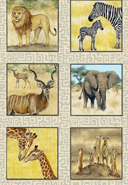 Africká zvířata I. - panel malý — foto 1
