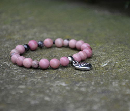 Náramek LOVE - rodonit — foto 1