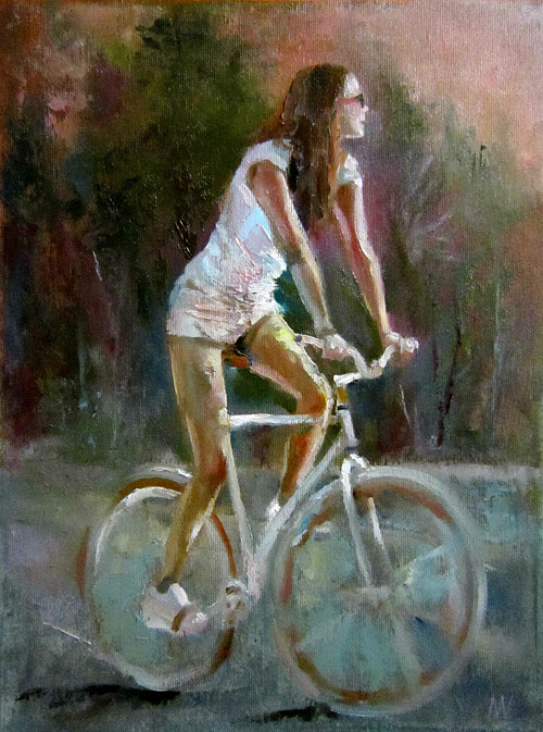 Cyklistka — foto 1