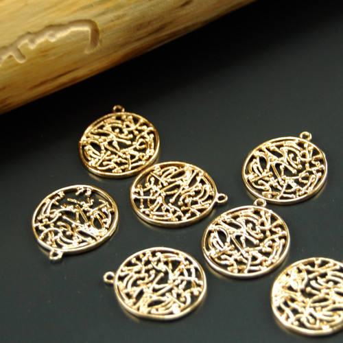 Přívěsek – filigrán stylizovaný 17mm, 1 ks