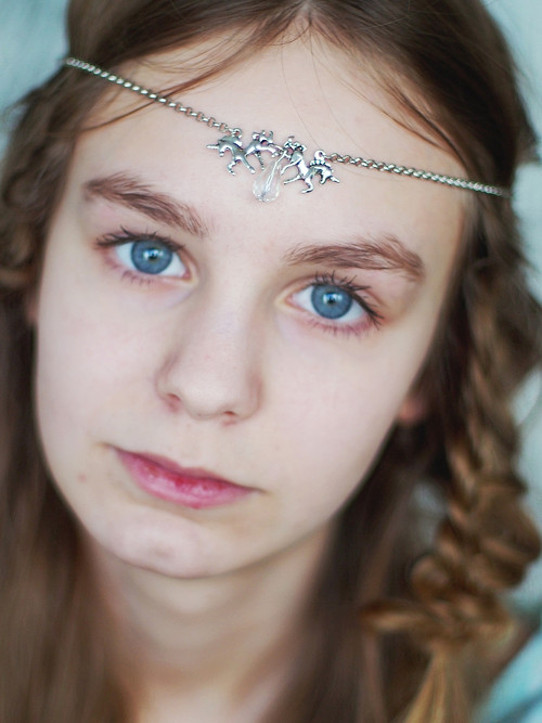 Fantasy řetízková korunka - jednorožci — foto 1