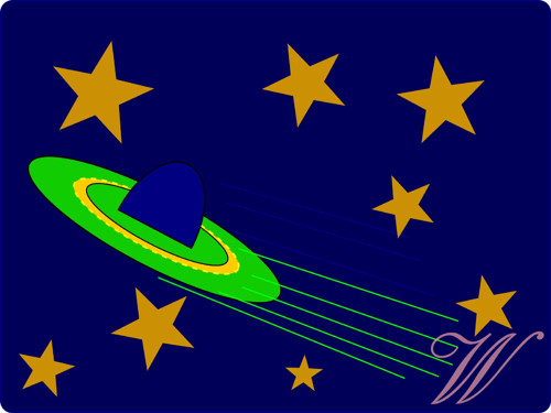 Bavlněný panel UFO26
