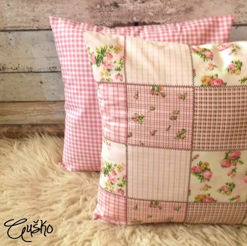 Falešný patchwork - růžový — foto 1