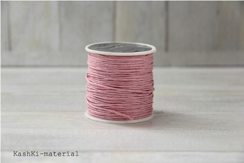 Bavlněná voskovaná šňůrka - růžová