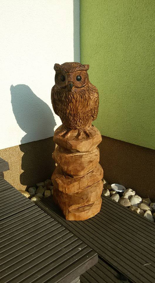 Dřevěná socha "SOVA" — foto 1