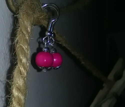 Náušnice - pink — foto 1