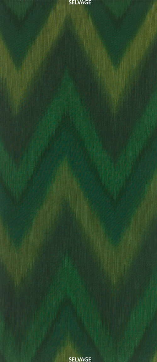 Ombre Látka - Green Ikat
