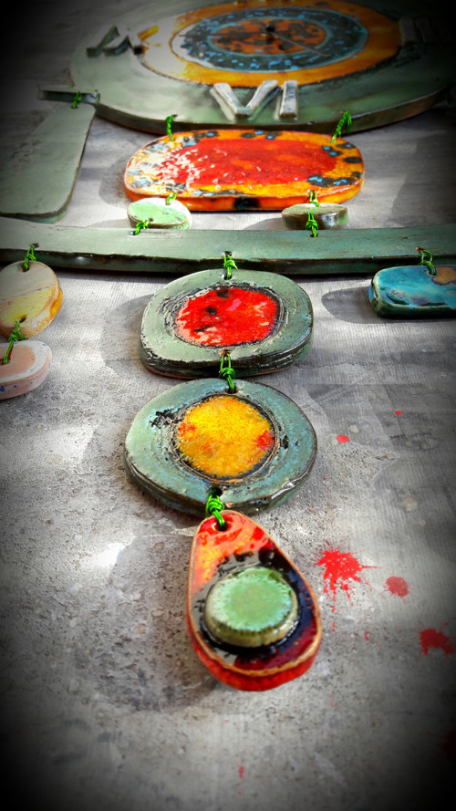 Hodiny zelené Miró — foto 1