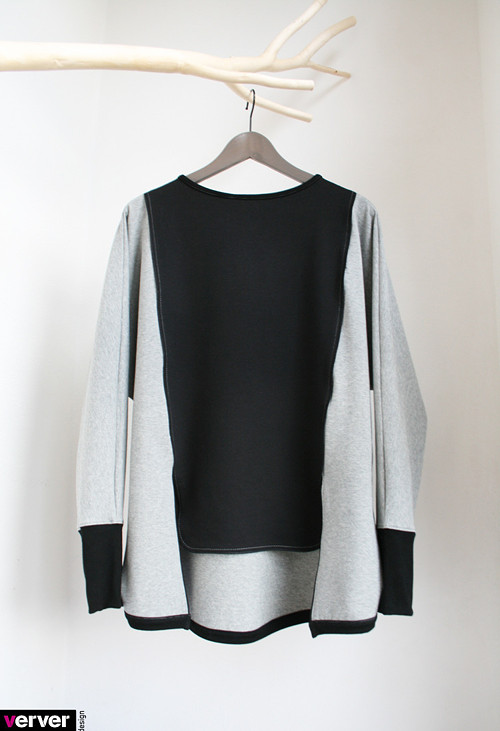 Mikina light - black and gray — foto 1