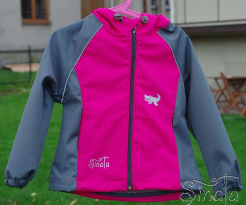 Dívčí softshellová souprava s reflexní paspulkou — foto 1