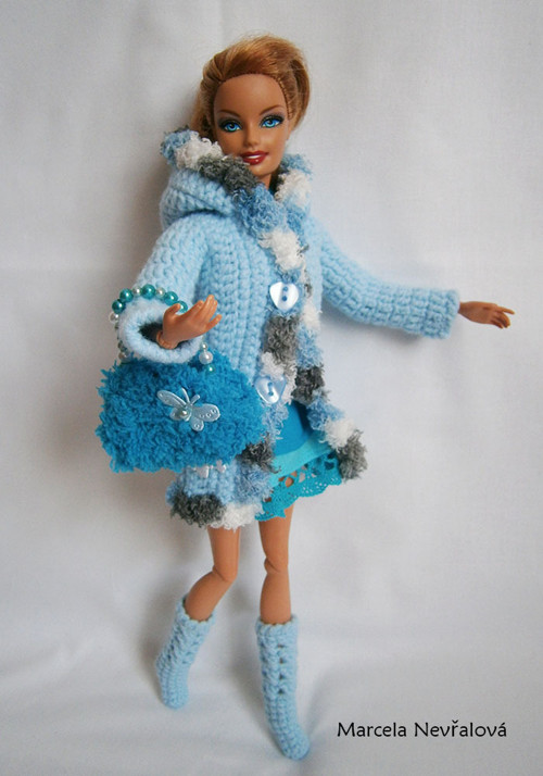 5-dílná modrá sada pro barbie — foto 1