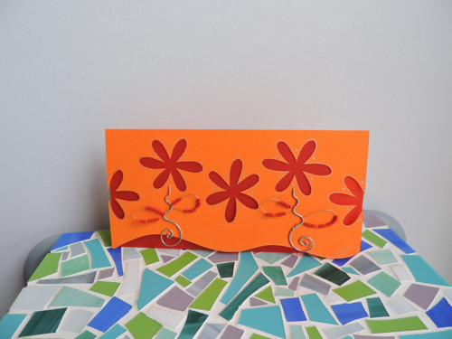 Kopretiny - přáníčko10x20cm...