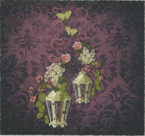Bavlněná látka - panel 9,5 x 10,5 cm — foto 1