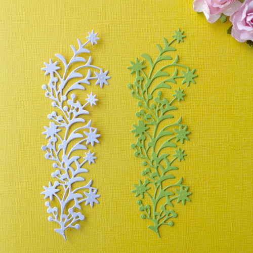 Ornament rostlinný- 2 ks ,barva dle přání( výsek )