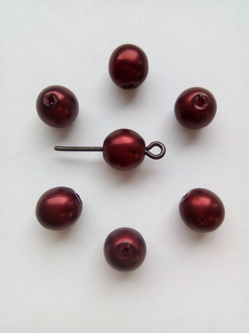 Mačkané kuličky - voskované, 6mm