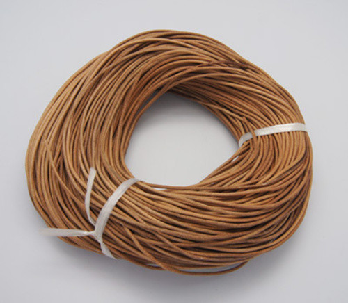 Kožený řemínek 2mm (1m) - hnědá