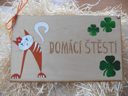 Cedulka DOMÁCÍ ŠTĚSTÍ