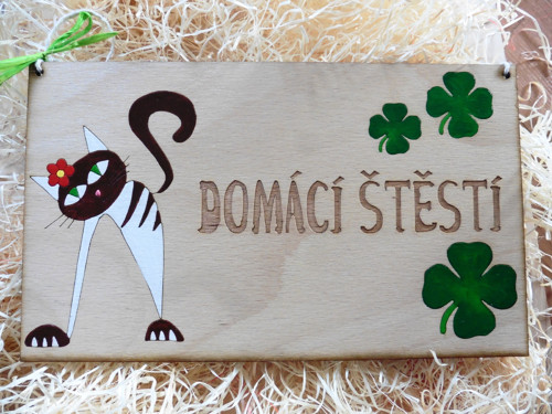 Cedulka DOMÁCÍ ŠTĚSTÍ